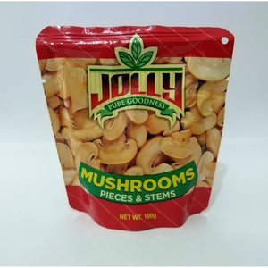 JOLLY MUSHROOM PIECES AND STEMS 100G