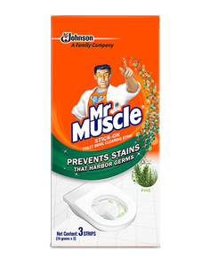 MR MUSCLE STICK ON TOILET BOWL CLEANING PINE 30G