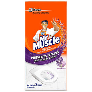 MR MUSCLE STICK ON TOILET BOWL CLNR LAVENDER 10G