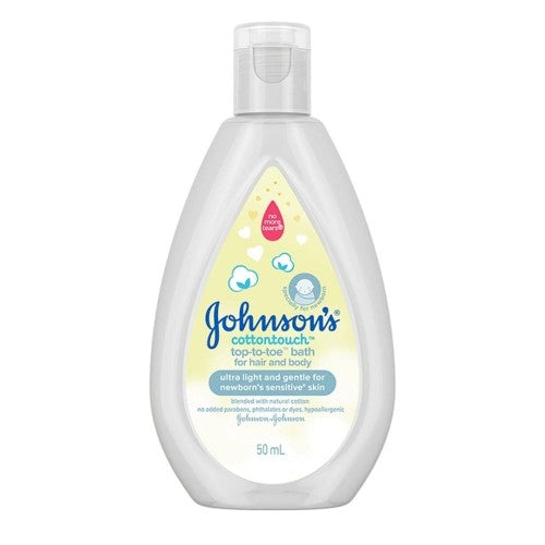 JOHNSONS COTTON TOUCH TOP TO TOE BATH 100ML