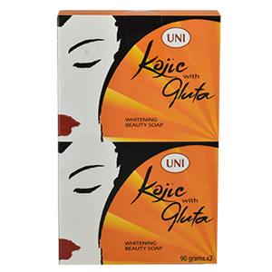 UNI KOJIC SOAP WITH GLUTA 2X90G