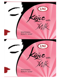 UNI KOJIC SOAP WITH MILK 2X90G