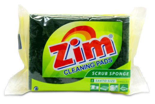 ZIM SCOURIG PAD WITH SPONGE SMALL