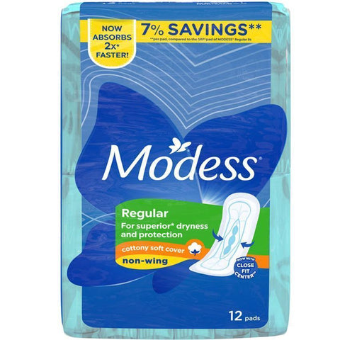 MODESS COTTONY SOFT REG MXI NON WINGS