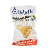 BABYFLO NIPPLE RUBBER MEDIUM HOLE