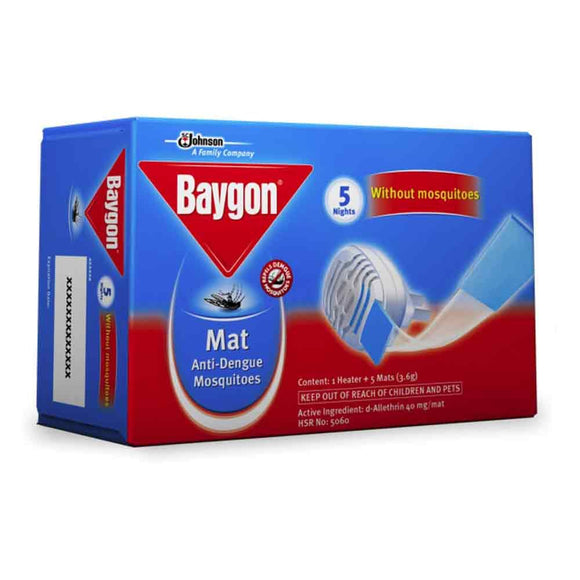 BAYGON MAT ANTI-DENGUE STARTER PCK 5S