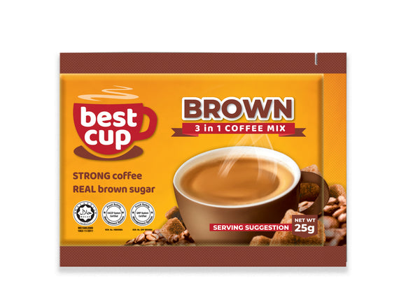 BEST CUP 3 IN 1 BROWN COFFEE 25G