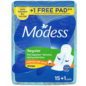 MODESS COTTONY SOFT REG MXI WINGS