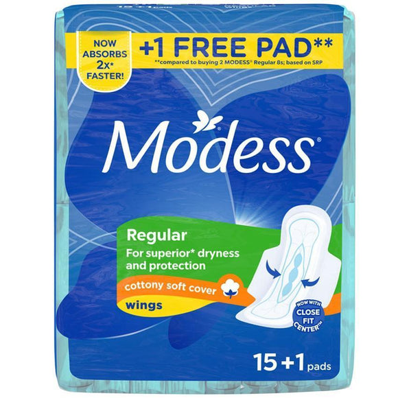 MODESS COTTONY SOFT REG MXI WINGS