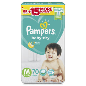 PAMPERS BABY DRY MEDIUM