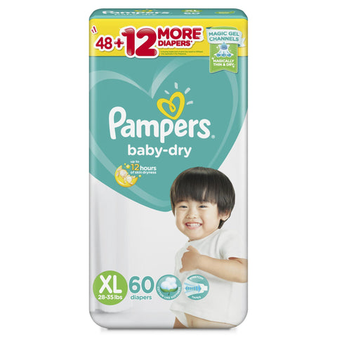 PAMPERS BABY DRY XLARGE