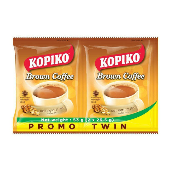 KOPIKO COFFEE 3 IN 1 BROWN TWIN PACK 53G