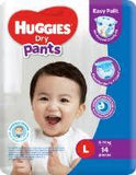 HUGGIES DRY PANTS LARGE