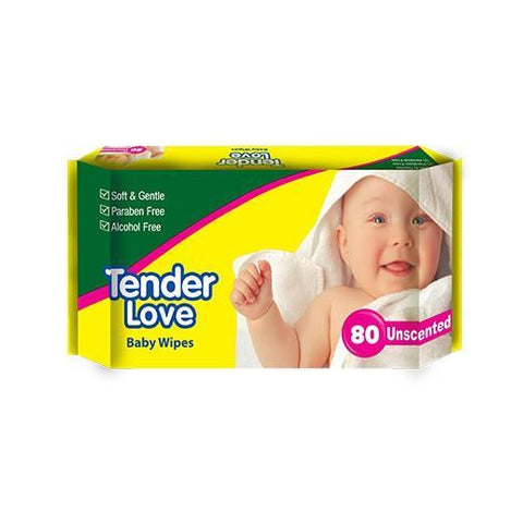 TENDER LOVE BABYWIPES UNSCENTED