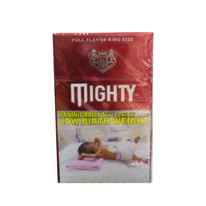 MIGHTY CIGAR FILTER RED FLIP TOP BOX 20S