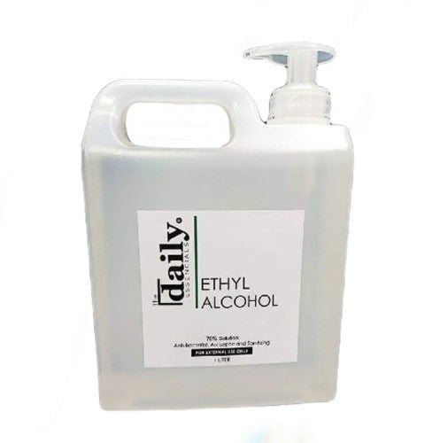 THE DAILY ESSENTIALS 70% SOLUTION ETHYL ALCOHOL