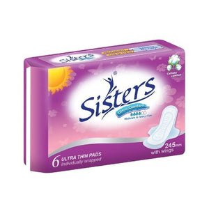 SISTERS ULTRA THIN DAY USE WITH WINGS 6S