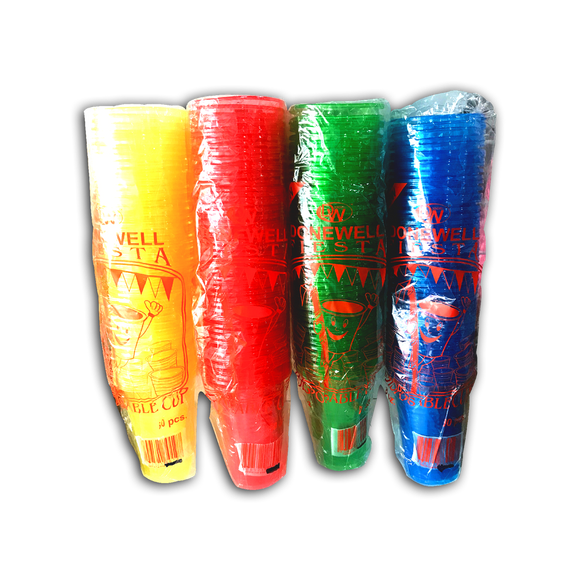 DONEWELL FIESTA COLORED CUPS 16OZ 50S