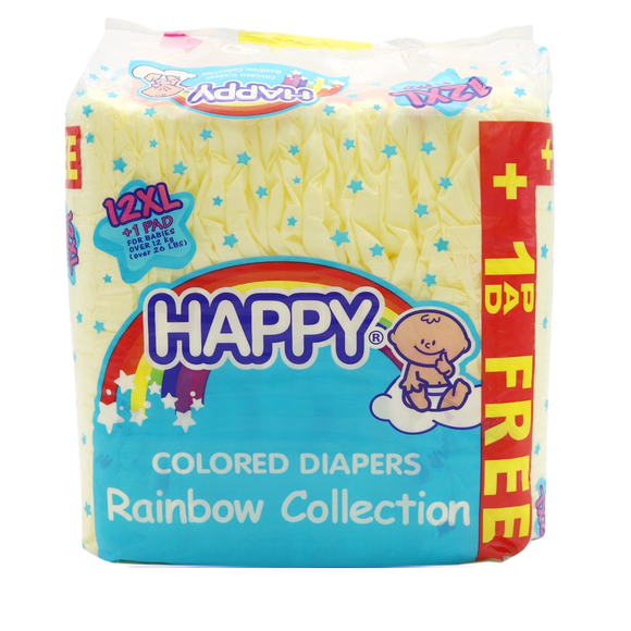 HAPPY DIAPER COL (Y) XL 12S+1