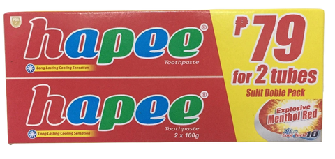 HAPEE TOOTHPASTE E.MENTHOL RED