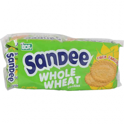 SANDEE CRACKERS WHOLE WHEAT 10S
