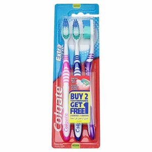 COLGATE TBRUSH EXTRA CLEAN MEDIUM ADULT 2+1